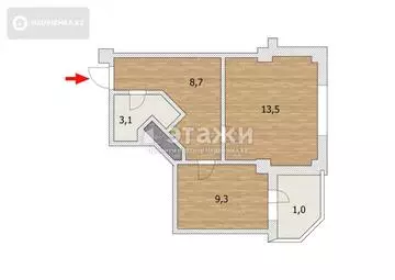 37 м², 1-комнатная квартира, этаж 7 из 16, 37 м², изображение - 9