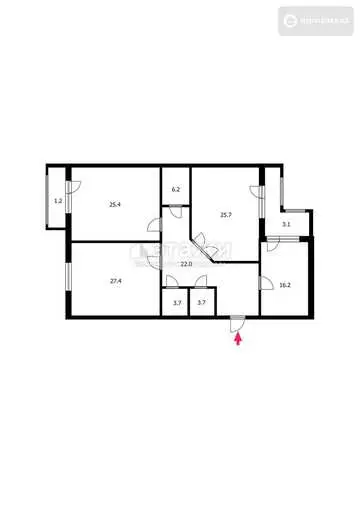 134.5 м², 3-комнатная квартира, этаж 12 из 12, 134 м², изображение - 20