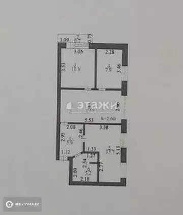 60.6 м², 3-комнатная квартира, этаж 5 из 5, 61 м², изображение - 5