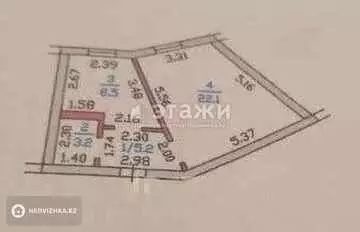 39 м², 2-комнатная квартира, этаж 1 из 5, 39 м², изображение - 16