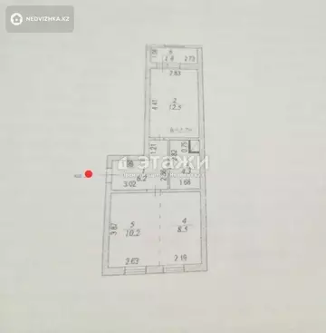 43.1 м², 2-комнатная квартира, этаж 1 из 9, 43 м², изображение - 8