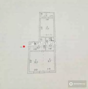 43.1 м², 2-комнатная квартира, этаж 1 из 9, 43 м², изображение - 19