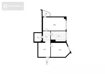 68.9 м², 2-комнатная квартира, этаж 18 из 24, 69 м², изображение - 7