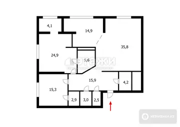 115.6 м², 3-комнатная квартира, этаж 27 из 42, 116 м², изображение - 14