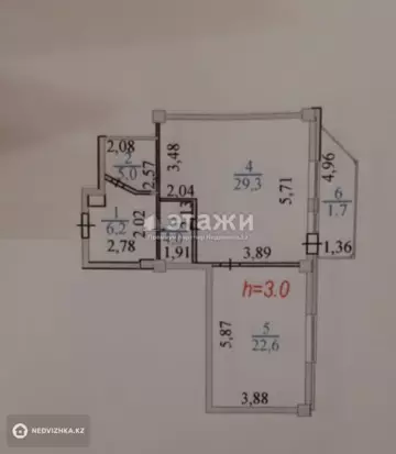 68.9 м², 2-комнатная квартира, этаж 9 из 18, 69 м², изображение - 7