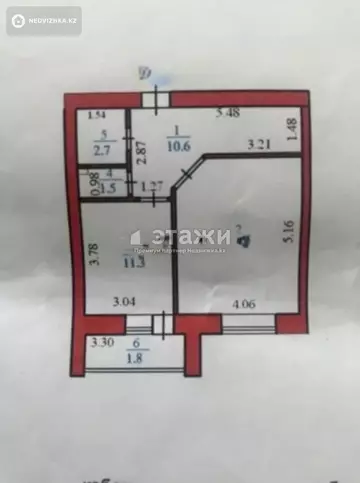 49 м², 1-комнатная квартира, этаж 5 из 12, 49 м², изображение - 6