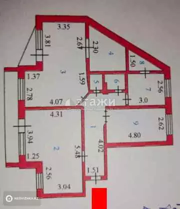 92 м², 4-комнатная квартира, этаж 6 из 9, 92 м², изображение - 17