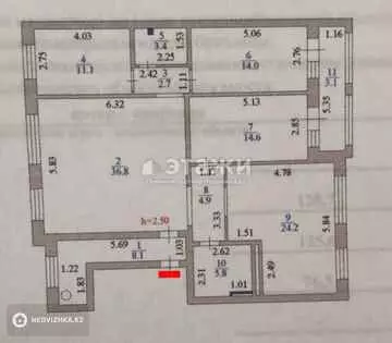 128.7 м², 4-комнатная квартира, этаж 5 из 9, 129 м², изображение - 6