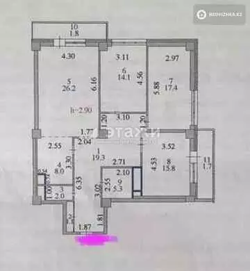 112 м², 4-комнатная квартира, этаж 17 из 23, 112 м², изображение - 12