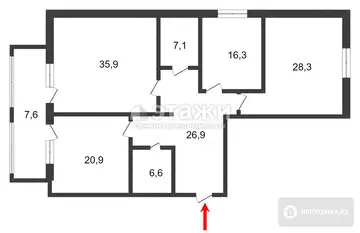 132.6 м², 3-комнатная квартира, этаж 7 из 10, 133 м², изображение - 21