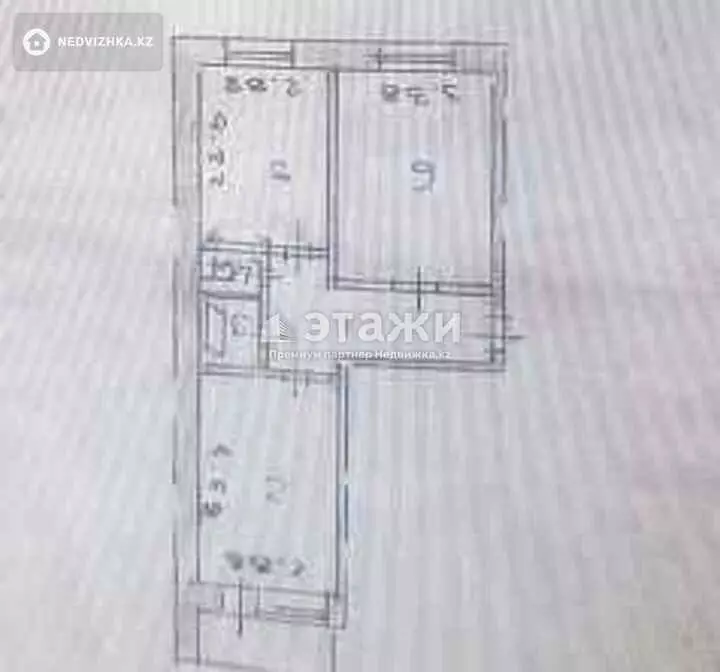 46.7 м², 2-комнатная квартира, этаж 4 из 12, 47 м², изображение - 1