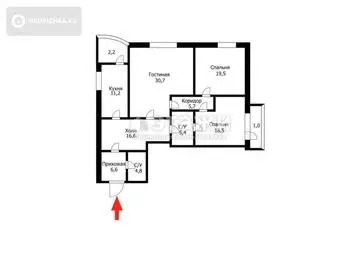 122 м², 3-комнатная квартира, этаж 6 из 19, 122 м², изображение - 50