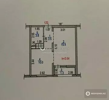 34 м², 1-комнатная квартира, этаж 7 из 9, 34 м², изображение - 14