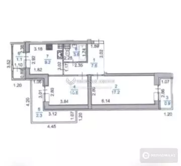 53.2 м², 2-комнатная квартира, этаж 6 из 16, 53 м², изображение - 7