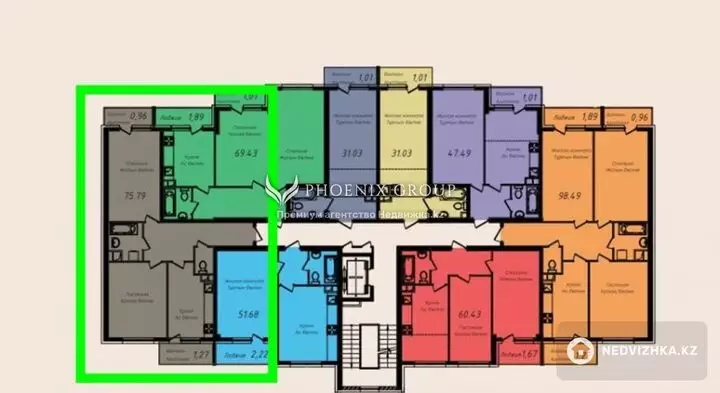 52.33 м², 1-комнатная квартира, этаж 7 из 10, 52 м², изображение - 1