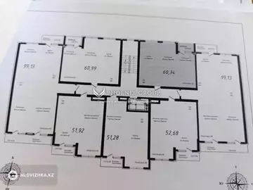 2-комнатная квартира, этаж 9 из 10, 61 м²