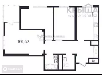 4-комнатная квартира, этаж 10 из 12, 101 м²