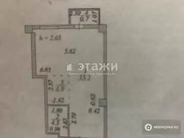 45.2 м², 1-комнатная квартира, этаж 9 из 9, 45 м², изображение - 8