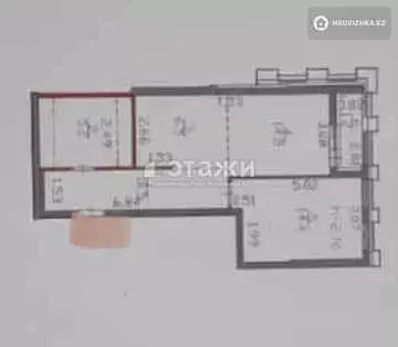 53 м², 2-комнатная квартира, этаж 17 из 22, 53 м², изображение - 1