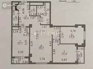 96.3 м², 3-комнатная квартира, этаж 11 из 23, 96 м², изображение - 15