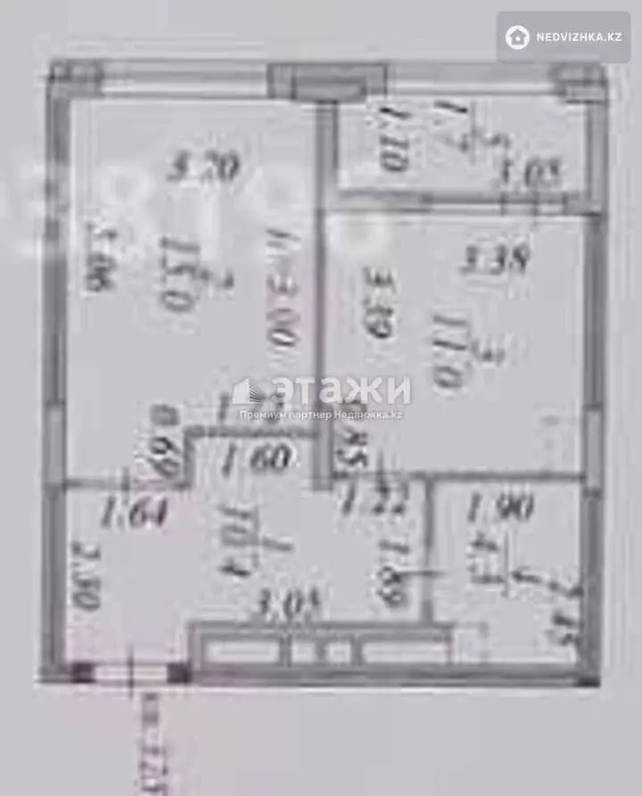 55.7 м², 2-комнатная квартира, этаж 3 из 5, 56 м², изображение - 1