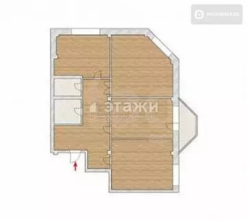 75 м², 3-комнатная квартира, этаж 8 из 16, 75 м², изображение - 11