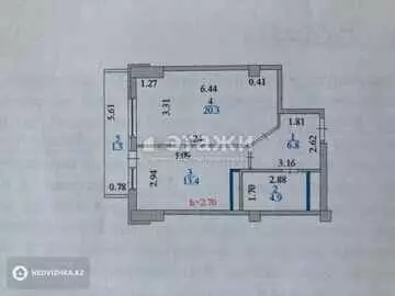 46.7 м², 1-комнатная квартира, этаж 15 из 16, 47 м², изображение - 12