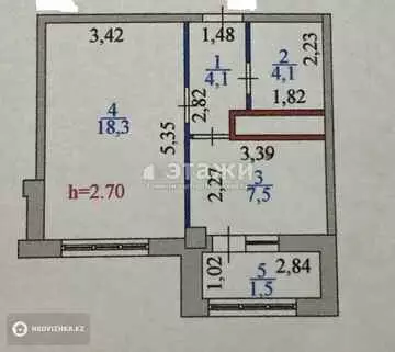 35.5 м², 1-комнатная квартира, этаж 7 из 16, 36 м², изображение - 8