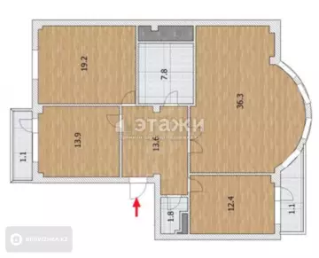 115 м², 3-комнатная квартира, этаж 7 из 9, 115 м², изображение - 10