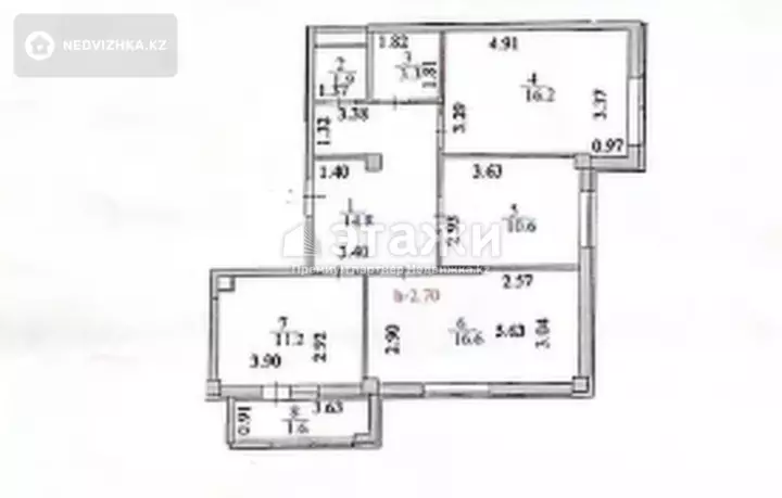 76.2 м², 3-комнатная квартира, этаж 10 из 12, 76 м², изображение - 1