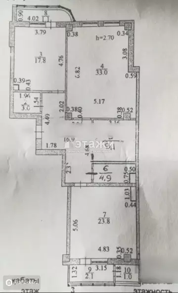 113 м², 3-комнатная квартира, этаж 3 из 17, 113 м², изображение - 15