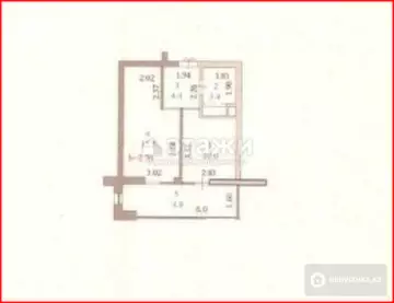 38.1 м², 1-комнатная квартира, этаж 7 из 9, 38 м², изображение - 0
