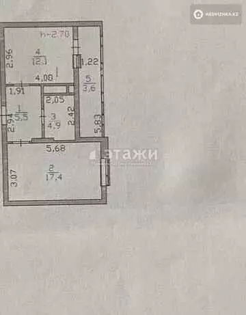 43.5 м², 1-комнатная квартира, этаж 12 из 12, 44 м², изображение - 20