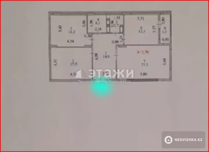 85.8 м², 3-комнатная квартира, этаж 4 из 17, 86 м², изображение - 1