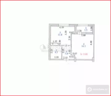 37.5 м², 1-комнатная квартира, этаж 9 из 10, 38 м², изображение - 9