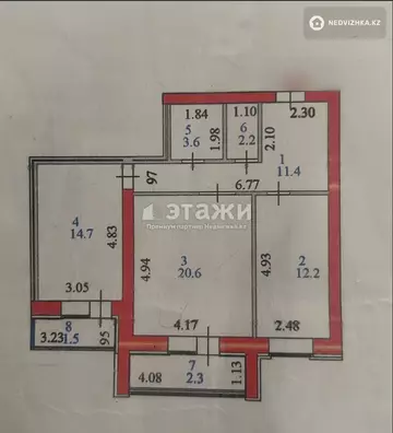 134 м², 4-комнатная квартира, этаж 5 из 18, 134 м², изображение - 4