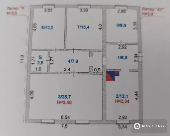 95 м², 4-комнатный дом, 10 соток, 95 м², изображение - 1