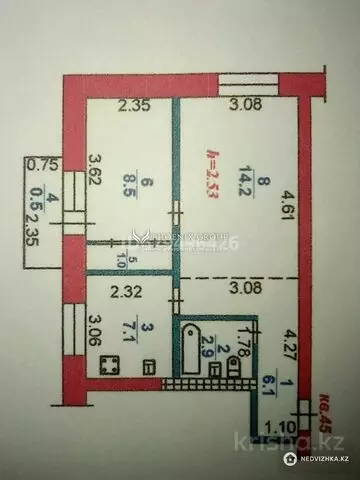 40 м², 2-комнатная квартира, этаж 4 из 4, 40 м², изображение - 16