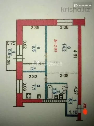 40 м², 2-комнатная квартира, этаж 4 из 4, 40 м², изображение - 17