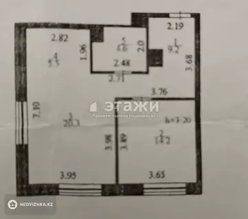 53.8 м², 2-комнатная квартира, этаж 5 из 5, 54 м², изображение - 4