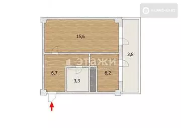 38.5 м², 1-комнатная квартира, этаж 4 из 13, 38 м², изображение - 29