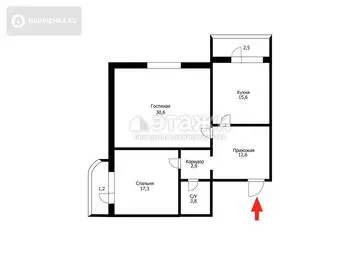 87 м², 2-комнатная квартира, этаж 5 из 9, 87 м², изображение - 9