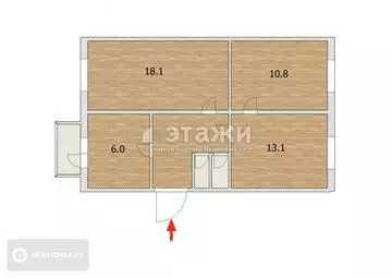 70 м², 3-комнатная квартира, этаж 9 из 16, 70 м², изображение - 15