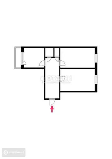 48 м², 2-комнатная квартира, этаж 1 из 5, 48 м², изображение - 7