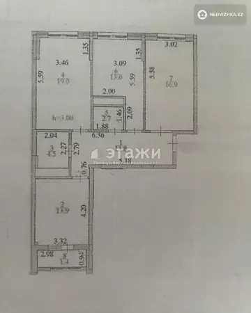 86 м², 3-комнатная квартира, этаж 8 из 12, 86 м², изображение - 3