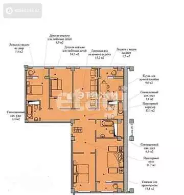 128 м², 5-комнатная квартира, этаж 4 из 10, 128 м², изображение - 36