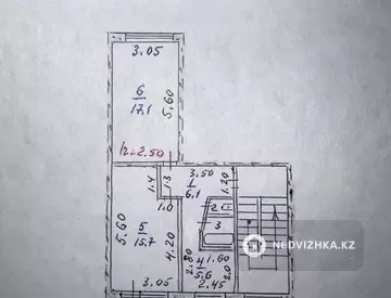 47.3 м², 2-комнатная квартира, этаж 2 из 5, 47 м², изображение - 6