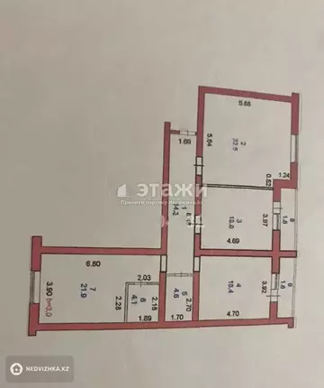 118 м², 3-комнатная квартира, этаж 9 из 9, 118 м², изображение - 9