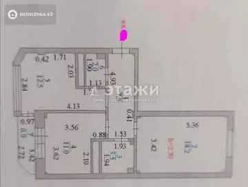 58 м², 2-комнатная квартира, этаж 5 из 12, 58 м², изображение - 16