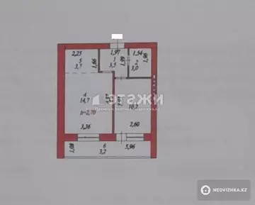 38.3 м², 2-комнатная квартира, этаж 6 из 9, 38 м², изображение - 7